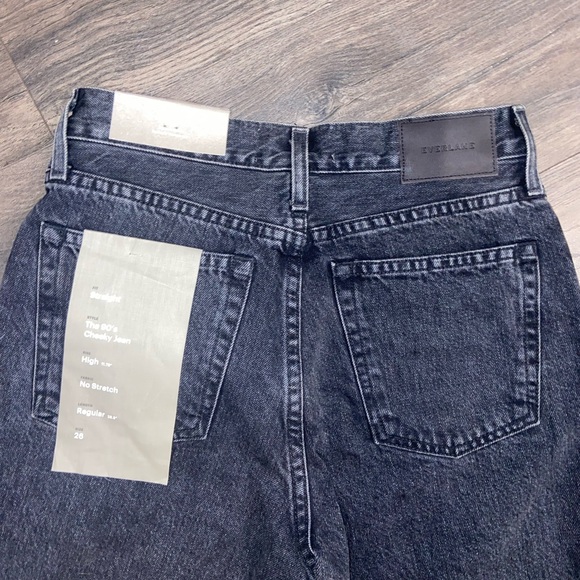 EVERLANE BLACK DENIUM JEANS - Picture 7 of 8